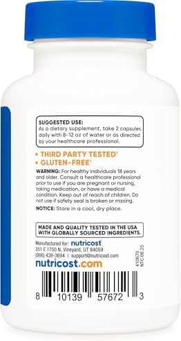 Extracto de Muira Puama Nutricost 120 Cápsulas - 60 Porciones, Vegano, Sin OGM, Sin Gluten, Ideal para Hombres y Mujeres - imagen 4
