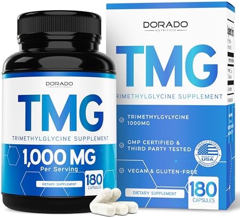 Suplemento de Trimetilglicina TMG 1,000mg por Porción (Suministro de 3 Meses) - Control de Homocisteína - Betaína Anhidra - Vegano, Tercera Parte - imagen 1