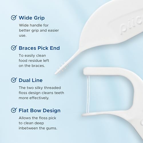 Hilo Dental Ortodóntico Piico, Palillos para Brackets, Irrompibles y Resistentes al Desgarro, Refil de 50 Piezas - imagen 7