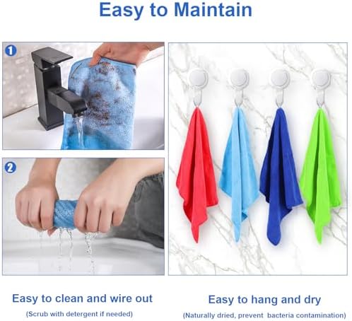 Toalla de Microfibra Premium Ovwo 12 Piezas, Absorbente y Perfecta para Cocina, Trapo para Platos y Limpieza del Hogar - imagen 5