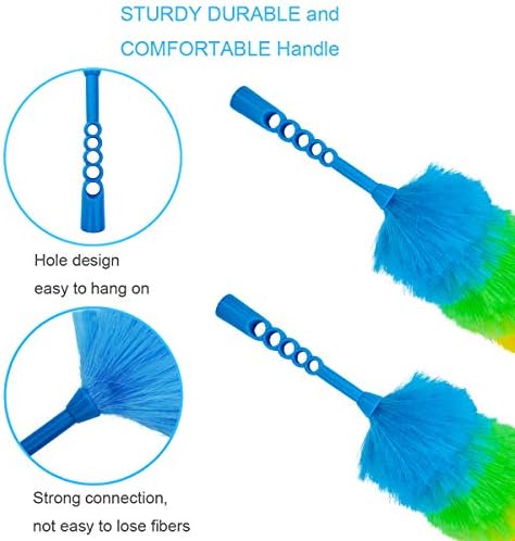 Paquete de 2 plumadores estáticos Tockrop de 19” - Lavables y flexibles, con más fibras y cabezal más grande para menos pérdida de fibra - imagen 4