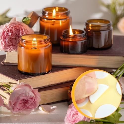 ZNBSIXP 400PCS Etiquetas Adhesivas para Mechas de Velas, Dots de Espuma Doble Cara Resistentes al Calor - Fijas en Cera Caliente para Kit de - imagen 6