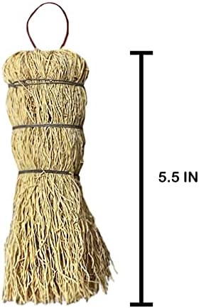 Set de 3 Escobetas de Fibra Natural para Limpiar Trastes, Molcajete con Ganchos, Cepillos Ecológicos para Cocina Amarillos - imagen 2