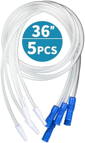 VWJ 5 Piezas de Tubo de Extensión para Bolsa de Drenaje Urinario, 36 Tubo Flexible para Catéter, Conector Universal para Sistema de Drenaje - imagen 5
