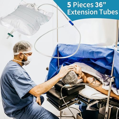 VWJ 5 Piezas de Tubo de Extensión para Bolsa de Drenaje Urinario, 36 Tubo Flexible para Catéter, Conector Universal para Sistema de Drenaje - imagen 6