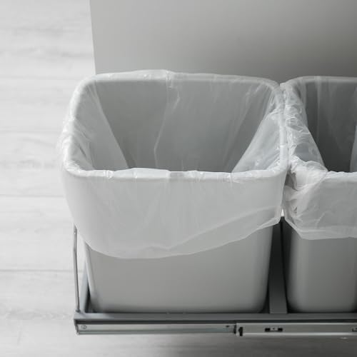 Bolsas de Basura Pequeñas - 108 Piezas, 2.6 Galones, Bolsas para Baño, Oficina, Dormitorio y Cocina, Forros Blancos para Botes de Basura de 2.6 Gal. - imagen 3
