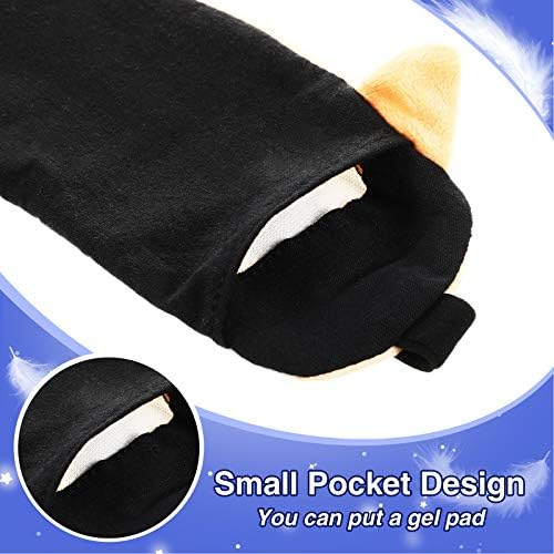 Máscara de Sueño para Niños y Adultos, 4 Piezas de Animales (Gato y Perro) con Correa Ajustable, Suave y Divertida, Ideal para Viajes y Meditación - imagen 4