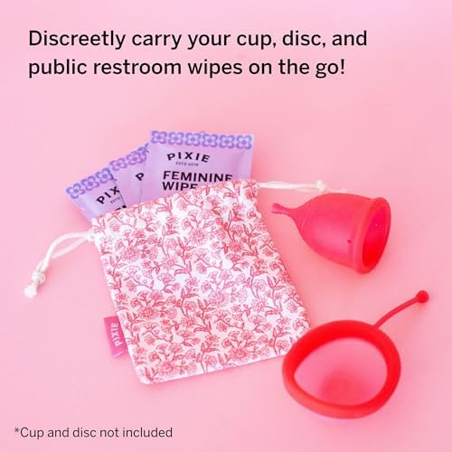 Bolsa de Almacenamiento para Copa Menstrual Pixie - Funda Reutilizable de 100% Algodón Orgánico para Copas, Discos y Bolas de Kegel - Mantén tu Copa - imagen 3