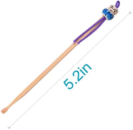 10 Piezas de Palillos de Bambú para Limpiar Oídos, Removedor de Cerumen, Herramienta Colgante para Adultos y Niños - imagen 4
