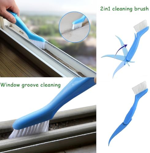 Juego de 12 Cepillos Pequeños para Limpiar Grietas, Ranuras de Ventanas, Baño, Esquinas de Cocina y Teclados - imagen 2