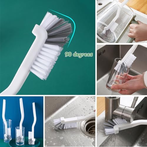 Juego de 12 Cepillos Pequeños para Limpiar Grietas, Ranuras de Ventanas, Baño, Esquinas de Cocina y Teclados - imagen 4