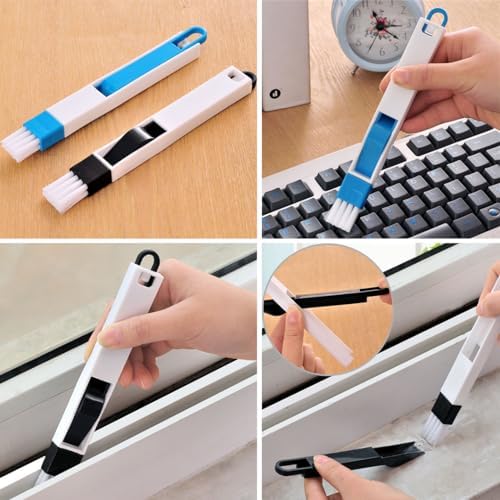 Juego de 12 Cepillos Pequeños para Limpiar Grietas, Ranuras de Ventanas, Baño, Esquinas de Cocina y Teclados - imagen 5