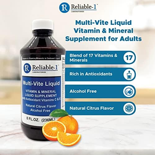 Multi-Vitaminas Líquidas para Adultos Reliable-1 Laboratories | Suplemento Antioxidante para Inmunidad, Metabolismo y Energía | 8 FL.OZ. - imagen 2