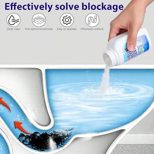 Agente Desatascador de Tuberías Pipeline, Limpiador de Drenaje 350ml, Poderoso Polvo Limpiador para Cocina y Baño, Herramienta de Limpieza Rápida - imagen 7