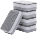 Esponjas de Lavado de Platos Lasenersm - Paquete de 10, Esponjas de Cocina de Doble Cara, Gris, Sin Rayones, Ideal para Limpieza - imagen 1