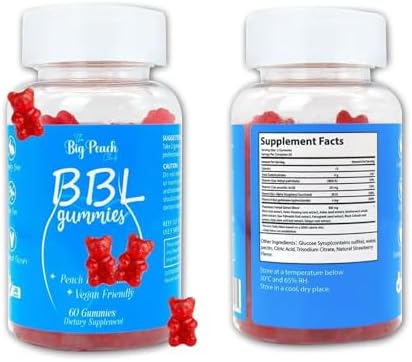 Gomitas BBL para Mujeres - Soporte de Crecimiento de Durazno con Colágeno, Mezcla Herbal y Biotina, Multivitamínicos Veganos para Curvas Naturales - imagen 2