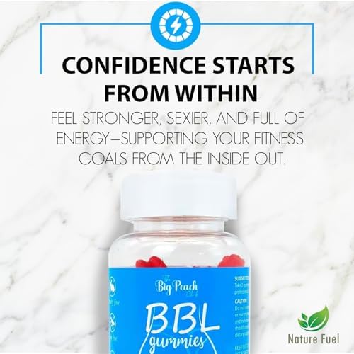 Gomitas BBL para Mujeres - Soporte de Crecimiento de Durazno con Colágeno, Mezcla Herbal y Biotina, Multivitamínicos Veganos para Curvas Naturales - imagen 6