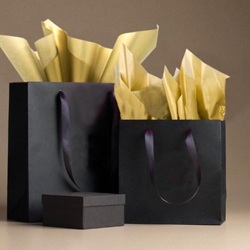 Papel de Seda Dorado para Regalos, 105 Hojas de Papel Metalizado para Manualidades, 12 x 20 Pulgadas, Ideal para Decoración de Flores - imagen 3