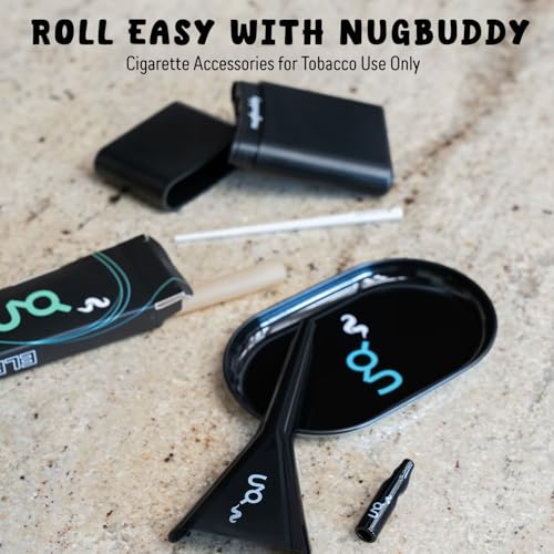 Kit de Cargador de Conos Nugbuddy | 6 Piezas Accesorios para Cigarrillos | Soporte, Bandeja, Rellenador, Compactador, Punta, Papel | Solo para Uso de - imagen 2