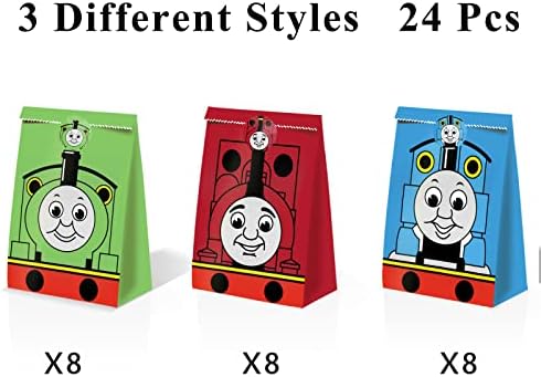 Bolsas de Caramelo WQT de 24 Piezas - Recuerdos para Fiesta de Tren y Suministros para Cumpleaños - Bolsas de Regalo - imagen 4