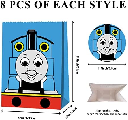 Bolsas de Caramelo WQT de 24 Piezas - Recuerdos para Fiesta de Tren y Suministros para Cumpleaños - Bolsas de Regalo - imagen 7
