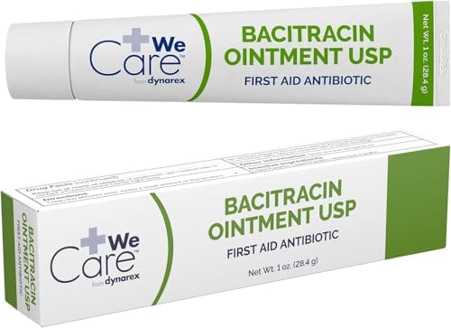 Ungüento Tópico Dynarex Bacitracina USP - Suministros para el Cuidado de Heridas - Para Cortes, Raspones y Quemaduras - 2 Tubos de 1 oz. - imagen 2