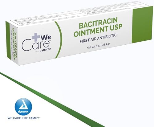 Ungüento Tópico Dynarex Bacitracina USP - Suministros para el Cuidado de Heridas - Para Cortes, Raspones y Quemaduras - 2 Tubos de 1 oz. - imagen 8