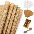 Tenare Paquete de 18 Hojas de Papel de Regalo Vintage para Envolver Libros, 27.75 x 19.75 Pulgadas, Ideal para Cumpleaños y San Valentín - imagen 1