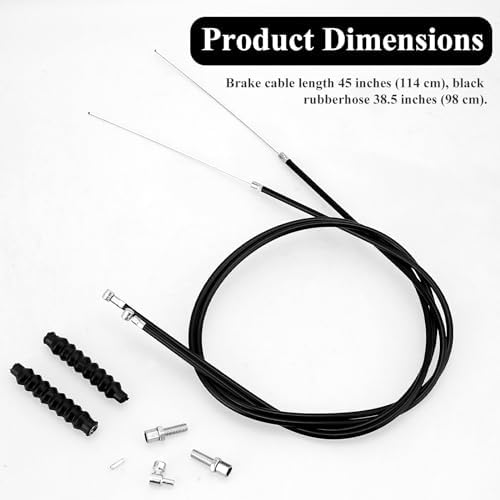 Repuesto de Cable de Freno para Andador, Paquete de 2, Cable de 41 para Silla de Ruedas Plegable, Piezas Universales (14 Pzs, 1 Par) - imagen 4