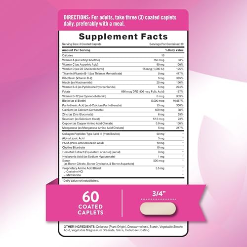 Nature's Truth Suplemento para Cabello, Piel y Uñas | 60 Tabletas | Con 5,000 mcg de Biotina | Libre de Gluten y No Transgénico - imagen 2