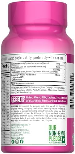 Nature's Truth Suplemento para Cabello, Piel y Uñas | 60 Tabletas | Con 5,000 mcg de Biotina | Libre de Gluten y No Transgénico - imagen 7