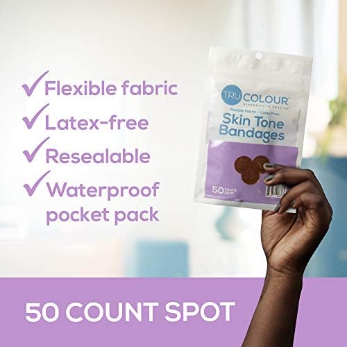 Tiras Adhesivas Tru-Colour en Tonos de Piel, Bolsa Reutilizable (50 Piezas) - Flexibles, Impermeables y Sin PFAS, Protegen Ampollas y Granitos - - imagen 2