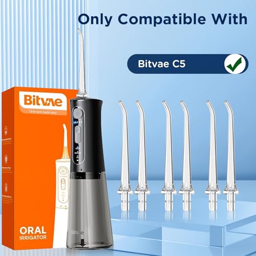 Cabezas de Repuesto de 6 Piezas para Irrigador Dental Bitvae C5 (6 Puntas Clásicas) - imagen 2