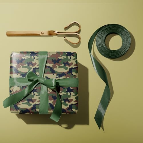 Papel de Regalo Dtiafu Camuflaje - Rollos para Cumpleaños para Hombres y Niños - Diseño Clásico de Camo - Total de 28.5 pies cuadrados - imagen 3