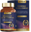 Complejo de Magnesio 12 en 1 para Mujeres y Hombres: 700mg de Glicinato de Magnesio con Citrato, Malato y Taurato - Suplemento Vegano de Alta - imagen 1