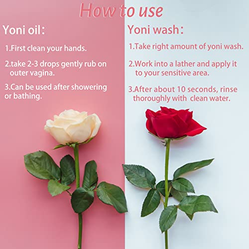 Set de Aceite Natural para Yoni y Jabón Íntimo, Lavado Vaginal con pH Balanceado - 1 fl. oz de Aceite Femenino y 6.7 fl. oz de Limpiador Íntimo - imagen 5