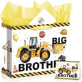 Bolsa de Regalo para Hermano Mayor con Papel de Regalo, Tarjeta, Sticker y Sobre - Regalos de Construcción para Niño, Hijo, Nieto o Sobrino en - imagen 1