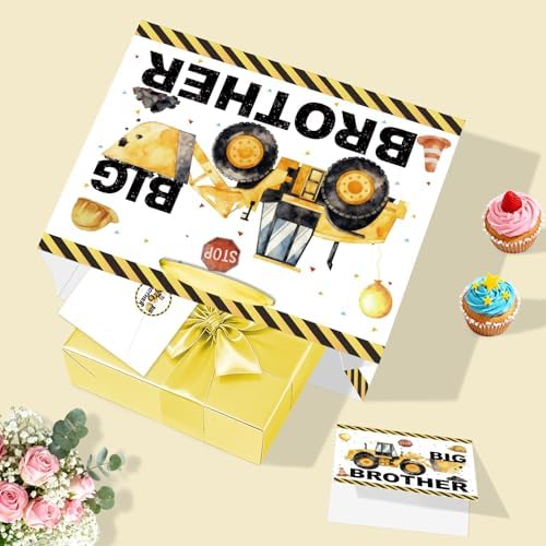 Bolsa de Regalo para Hermano Mayor con Papel de Regalo, Tarjeta, Sticker y Sobre - Regalos de Construcción para Niño, Hijo, Nieto o Sobrino en - imagen 7
