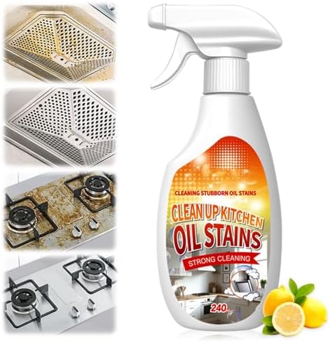 Spray Limpiador de Aceite para Cocina jioijioi, Limpiador Multiusos para Manchas de Aceite, 240ml - imagen 1