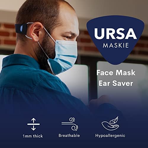 Soporte para Mascarilla URSA Maskie | Ultra Ligero y Transpirable | Ajustable con Cinta | Extensor Reutilizable Cómodo | Protege las Orejas del - imagen 6