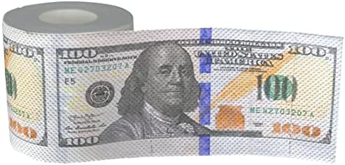 Papel Higiénico de Broma Iconikal de 240 Hojas, Billete de $100 Dólares, 1 Rollo - imagen 1