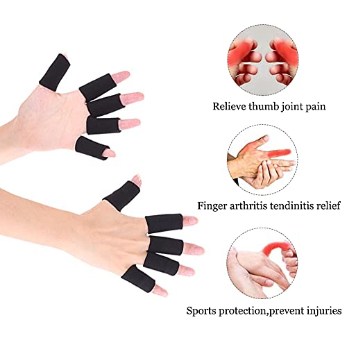 Mangas para Artritis de Dedos (30 Pzs), Soporte Elástico para Pulgar, Protector de Compresión para Alivio del Dolor Articular, Cinta Transpirable - imagen 2