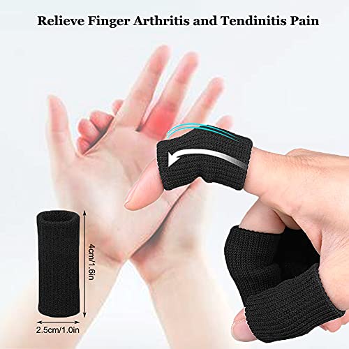 Mangas para Artritis de Dedos (30 Pzs), Soporte Elástico para Pulgar, Protector de Compresión para Alivio del Dolor Articular, Cinta Transpirable - imagen 5