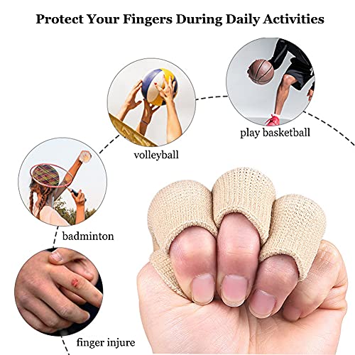 Mangas para Artritis de Dedos (30 Pzs), Soporte Elástico para Pulgar, Protector de Compresión para Alivio del Dolor Articular, Cinta Transpirable - imagen 6