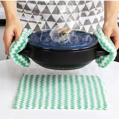Paquete de 21 Toallas de Cocina de Microfibra – Ultra Suaves, Absorbentes y Reutilizables, Paño Sin Pelusa de 10 x 10 para Muebles, Auto y Más. - imagen 3