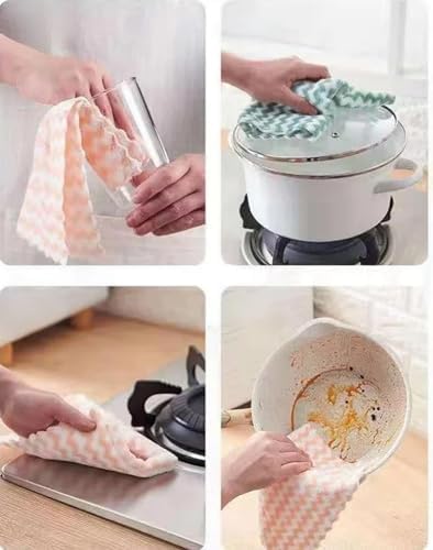Paquete de 21 Toallas de Cocina de Microfibra – Ultra Suaves, Absorbentes y Reutilizables, Paño Sin Pelusa de 10 x 10 para Muebles, Auto y Más. - imagen 7