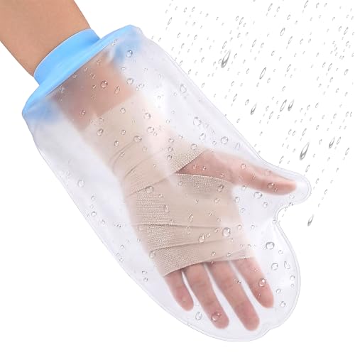 Cubierta Impermeable para Yeso de Mano UpGoing - Protector de Silicona sin Anillo, Fácil de Poner con una Mano, Reutilizable para Ducha y Natación, - imagen 1