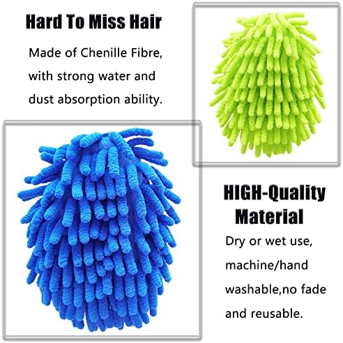 Duster de Microfibra de 13 Pulgadas con 4 Cabezas Lavables, Ideal para Limpiar Ventanas, Mesas, Autos, Muebles y Más - imagen 3