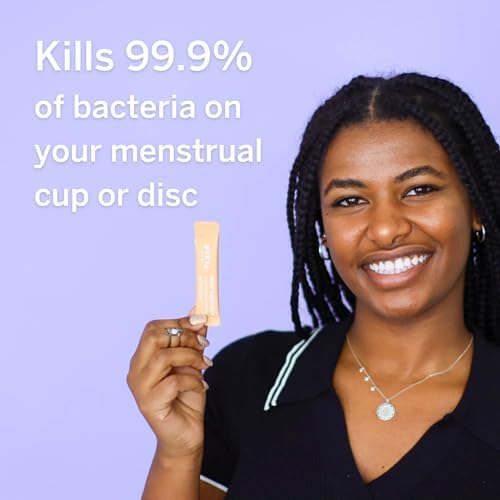Desinfectante para Copa Menstrual Pixie Cup Dust - Limpiador de Disco Menstrual + Copa Menstrual - Solo agrega agua - Solución portátil para el - imagen 2