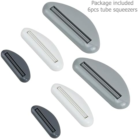 EIKS 6 Sets de Clip Exprimidor para Tubos de Pasta de Dientes, Crema de Manos, Pintura y Cosméticos, Fácil de Usar y Reduce Desperdicio - imagen 2